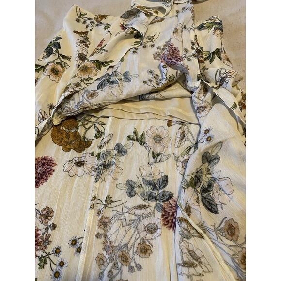 Davi & Dani Midi Skirt Womens Medium Sexy High Slit Flowing Cottage Core Skirt - Picture 8 of 16